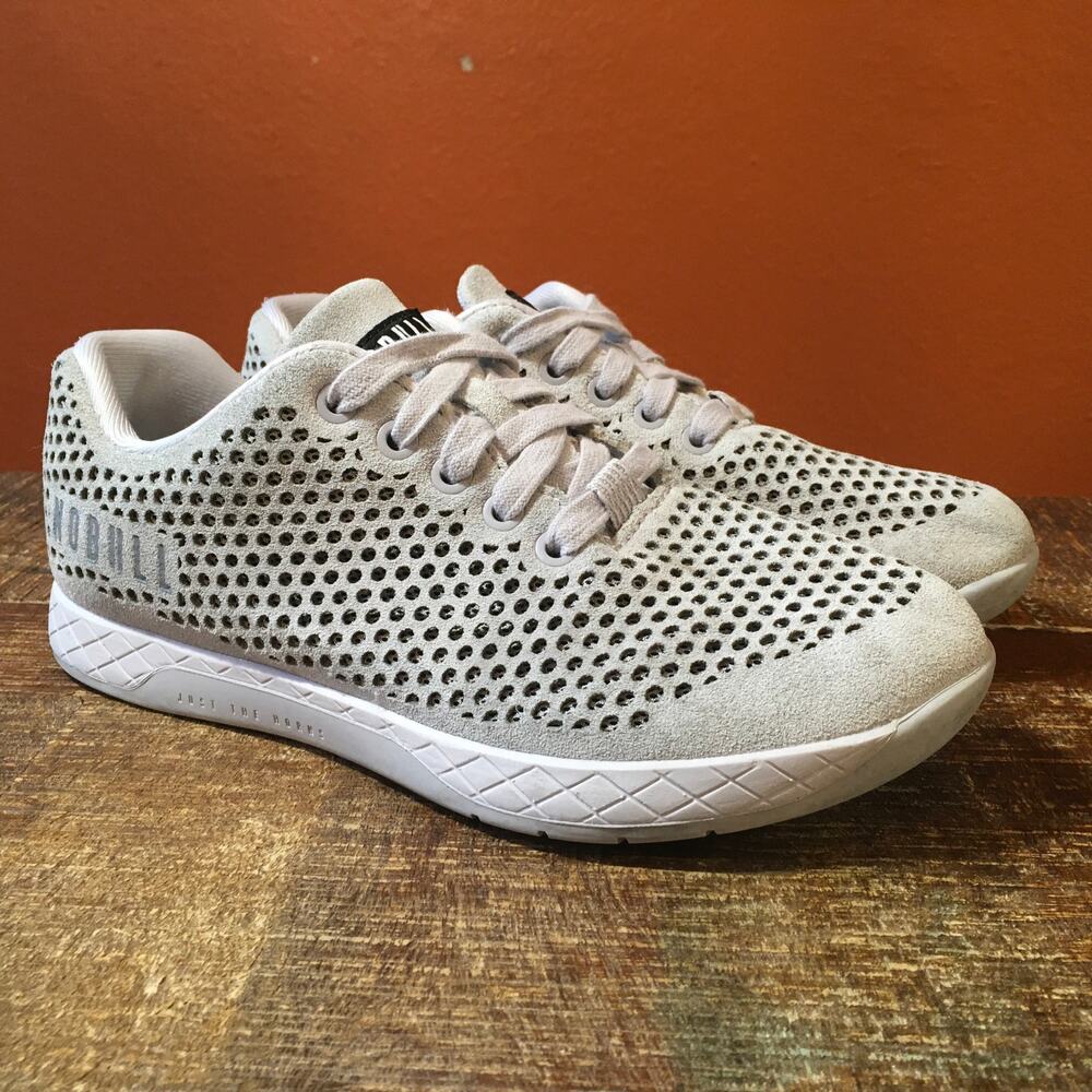 NOBULL Women's Light Gray Perforated Training Sneakers